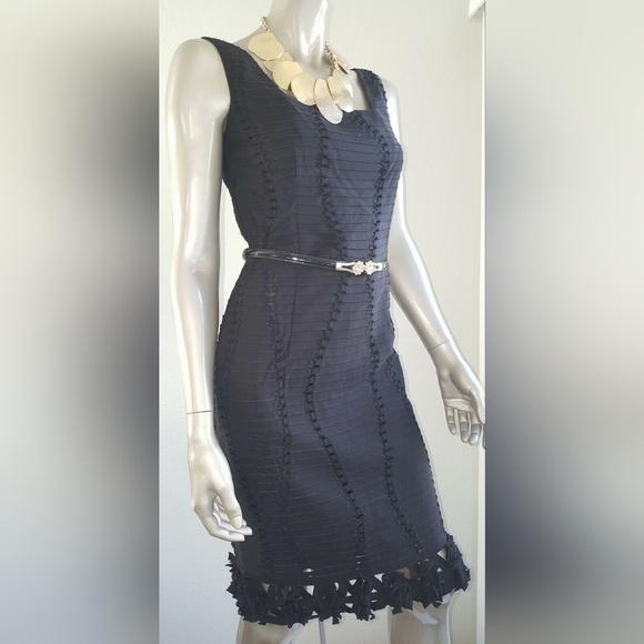 $4,900 OSCAR DE LA RENTA EXQUISITE STUNNING UPTOWN RUNWAY SILK BLACK DRE… - Picture 5 of 12